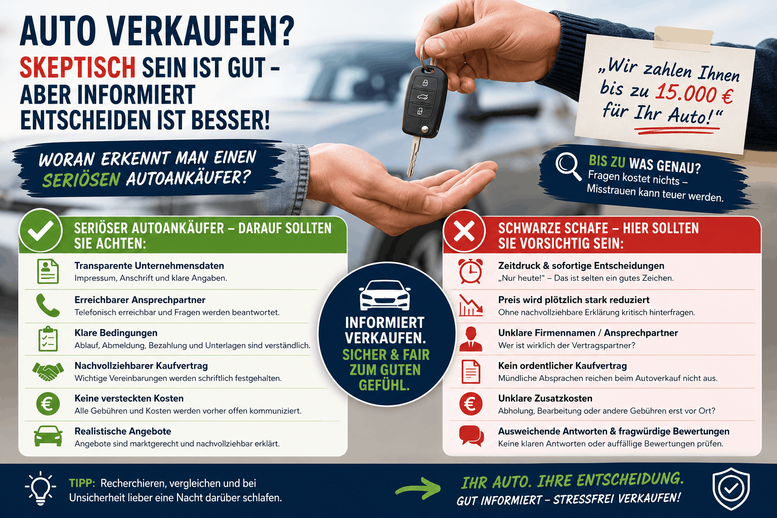 Tipps zum Autoverkauf